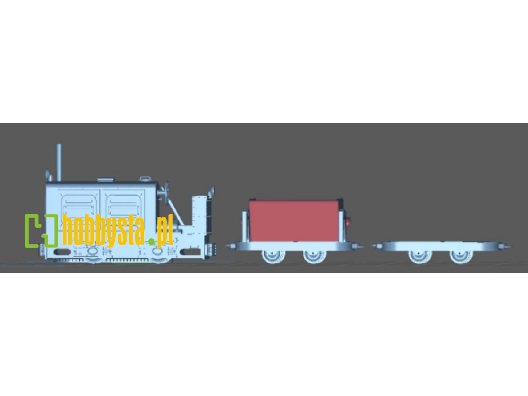 Light Railway (Narrow Gauge) Hf 50 B And 1 Tilting Pipe (3d-printed) - zdjęcie 1