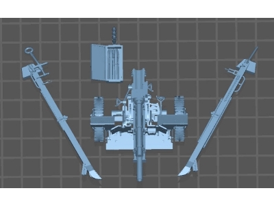 Us M1 A1 Howitzer - Towed Version (3d-printed) - zdjęcie 1