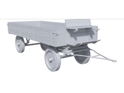 Trailer For Lanz Tractor With Rubber Tyres (3d-printed) - zdjęcie 1