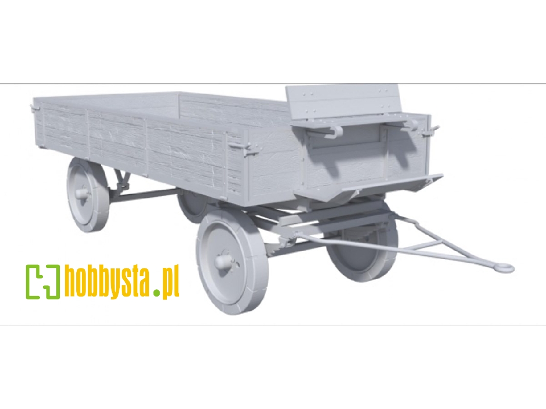 Trailer For Lanz Tractor With Rubber Tyres (3d-printed) - zdjęcie 1