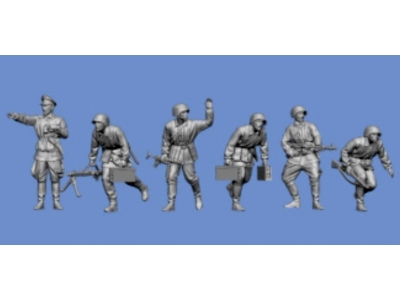 Waffen Ss Grenadiers Kursk No.2 (6 Figures / 3d-printed) - zdjęcie 1