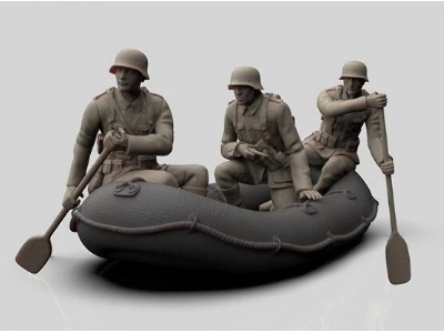 German Inflatable Boat With 3 Storm Pioneers - zdjęcie 1