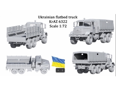 Ukrainian Flatbed Truck Kraz 6322 - zdjęcie 1