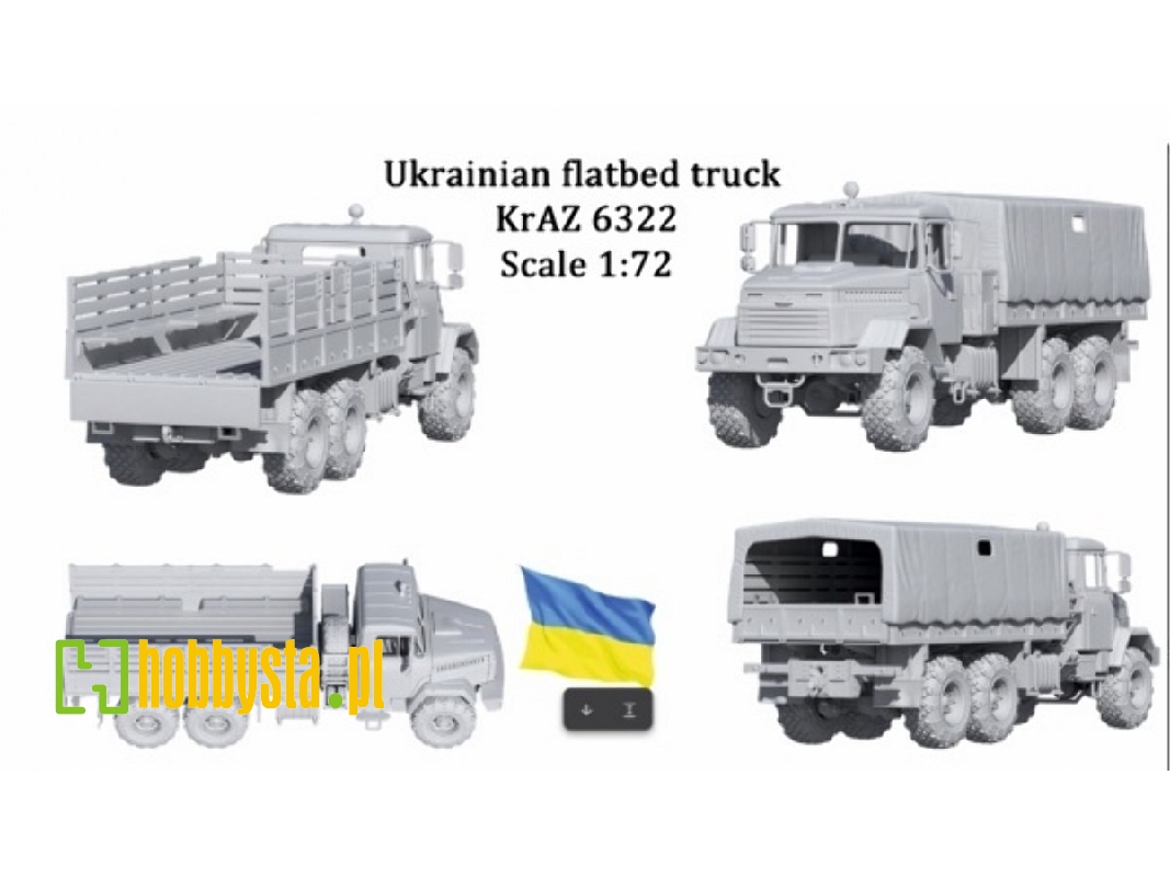 Ukrainian Flatbed Truck Kraz 6322 - zdjęcie 1