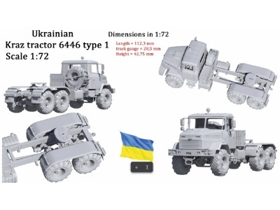 Ukrainian Kraz Tractor 6446 Type 1 - zdjęcie 1