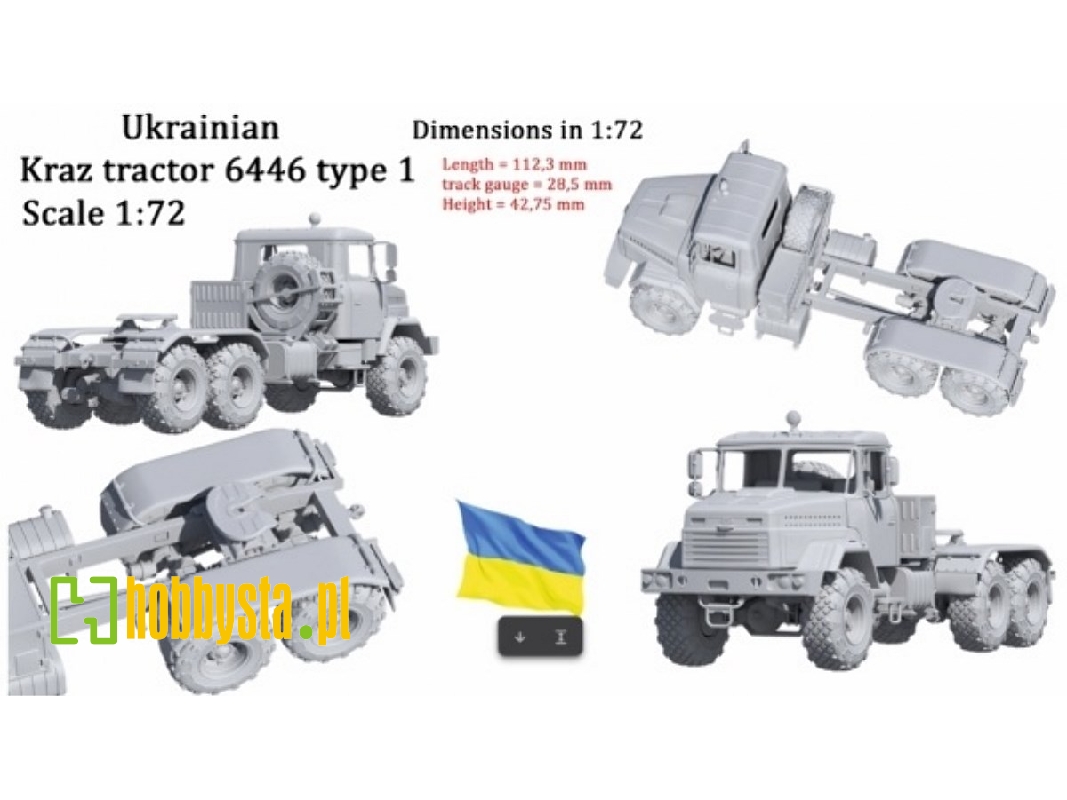 Ukrainian Kraz Tractor 6446 Type 1 - zdjęcie 1