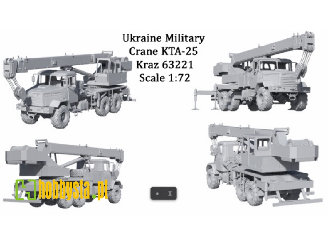 Ukriane Military Crane Kta-25 Kraz 63221 - zdjęcie 1
