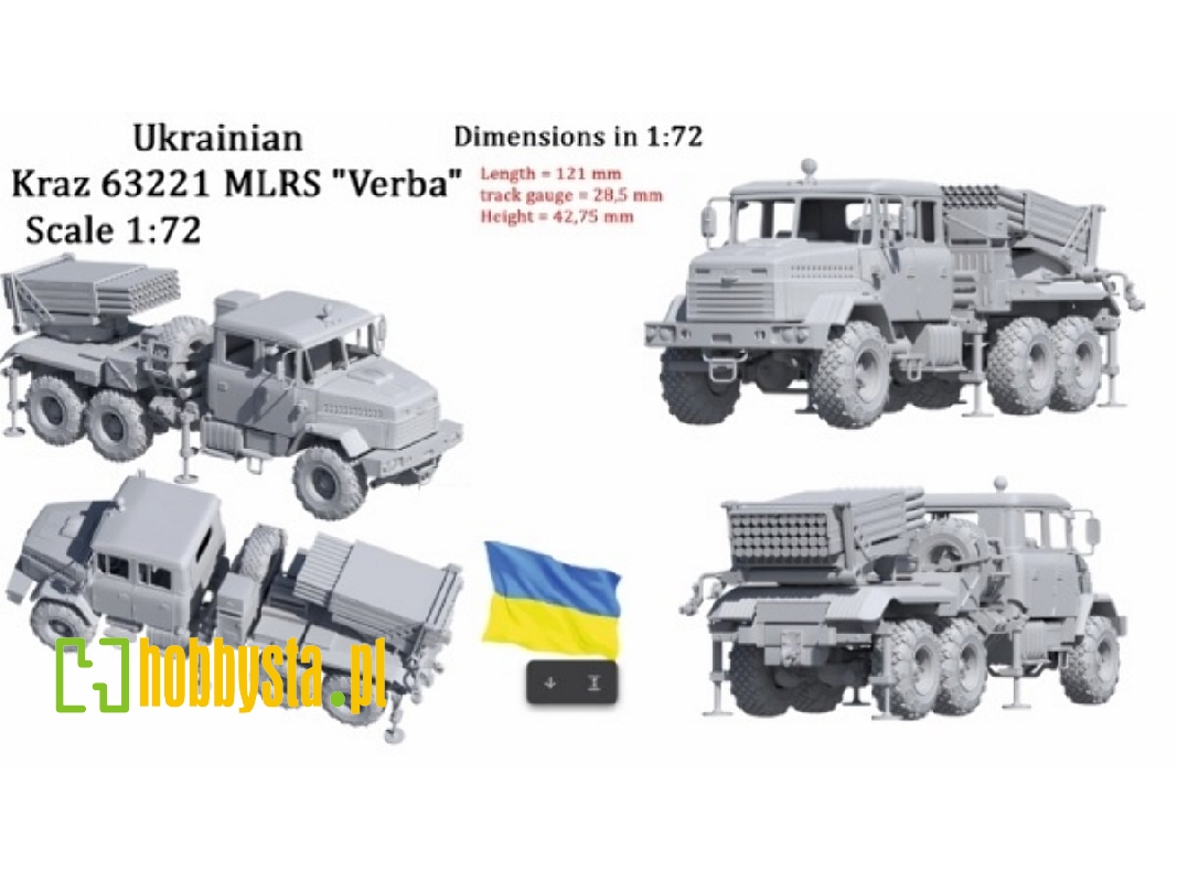 Ukrainian Kraz 63221 Mlrs Verba - zdjęcie 1
