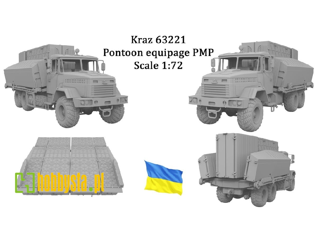 Ukrainian Kraz 63221 Pontoon Equipage Pmp Ramp - zdjęcie 1