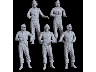 German Tank Crew Summer (5 Figures) - zdjęcie 1