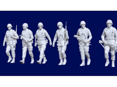 6 Us Soldiers Marching (Iiww Period) - zdjęcie 1