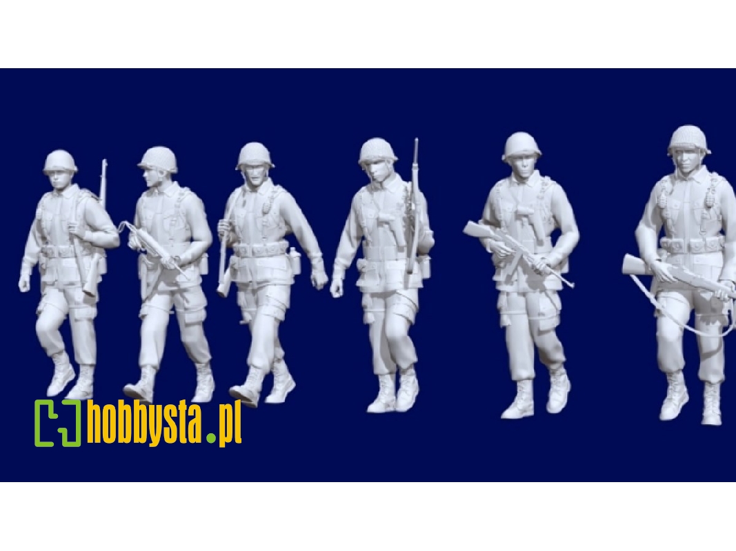 6 Us Soldiers Marching (Iiww Period) - zdjęcie 1