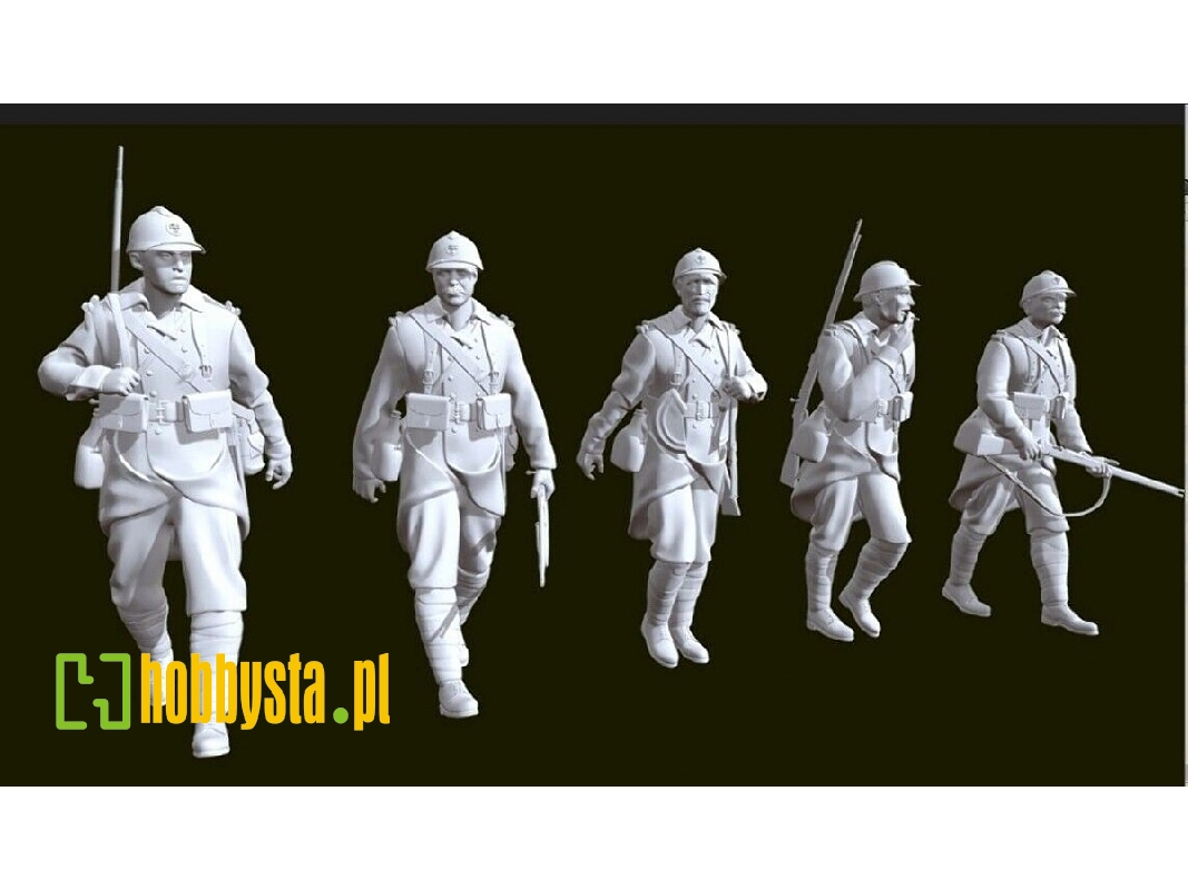 French Soldiers Marching (5 Figures) - zdjęcie 1