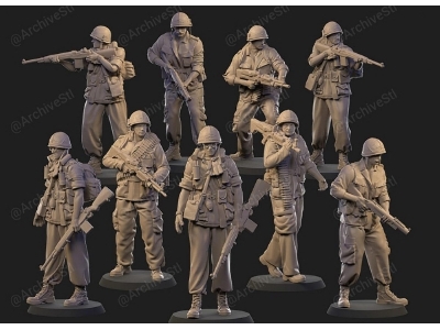 Us Soldiers Vietnam (9 Figures) - zdjęcie 1