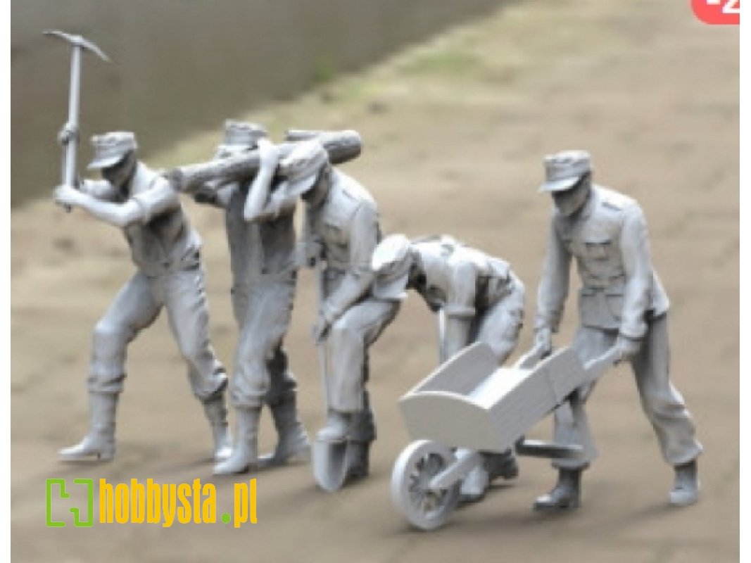 German Wwii Pioneers (5 Figures) - zdjęcie 1