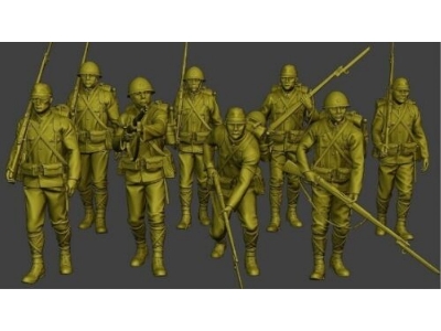 Japanese Infantrymen Standing (8 Figures) - zdjęcie 1