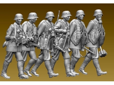 German Assault Infantry Marching Wwi - zdjęcie 1