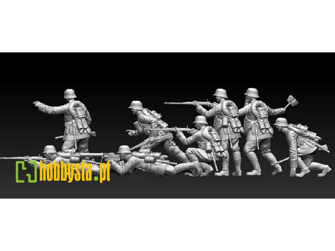 German Assault Infantrymen Attacking Wwi - zdjęcie 1