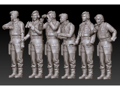 British Wwii Tank Crew (6 Figures) - zdjęcie 1