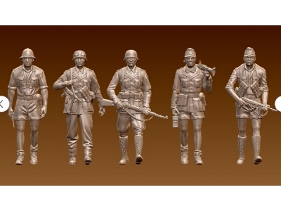 Soldiers Of The Dak Walking (5 Figures) - zdjęcie 1