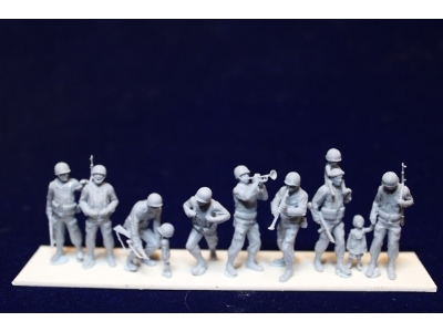 Us Soldiers Celebrating With Children (11 Figures) - zdjęcie 1