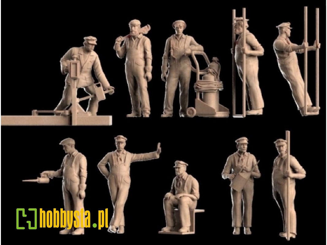 Locomotive Crew (11 Figures) - zdjęcie 1