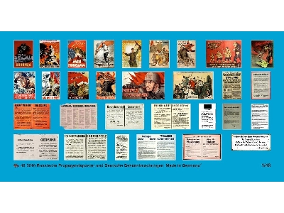 Russian Propaganda Poster And German Wall Announcements - zdjęcie 1