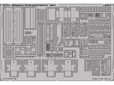  Flakpanzer 38 (Gepard) interior 1/35 - Italeri - blaszki - zdjęcie 2