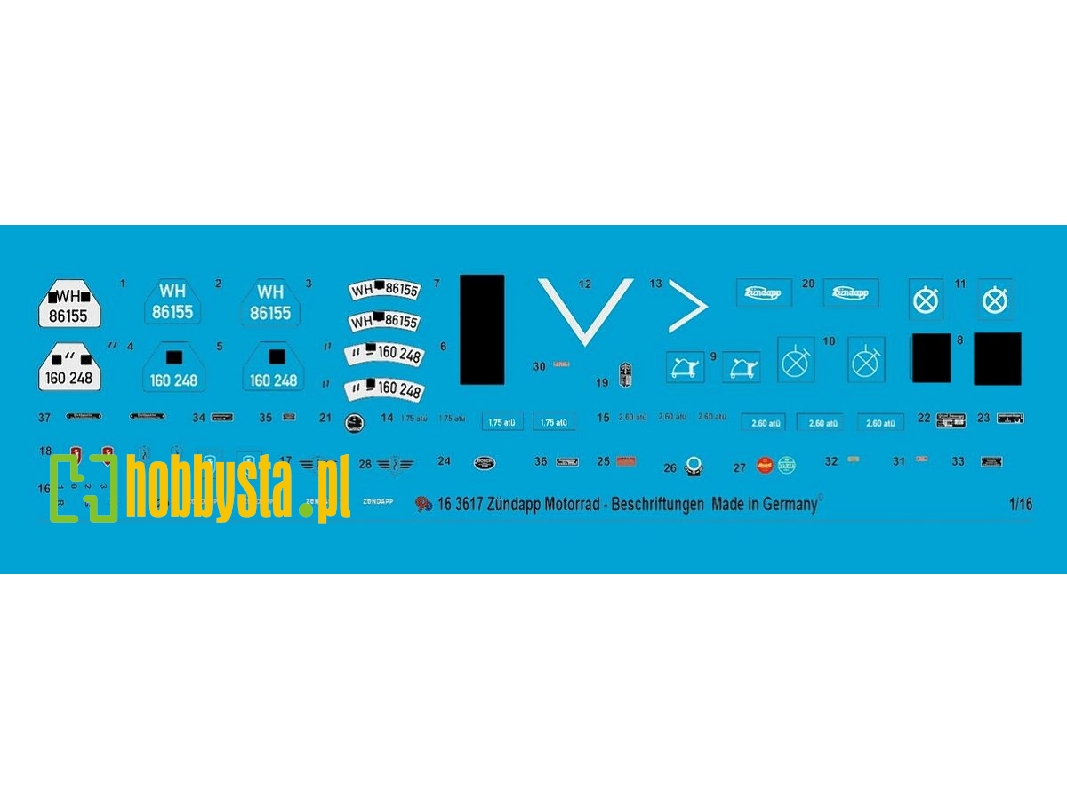 Zündapp Motorbike Markings - zdjęcie 1