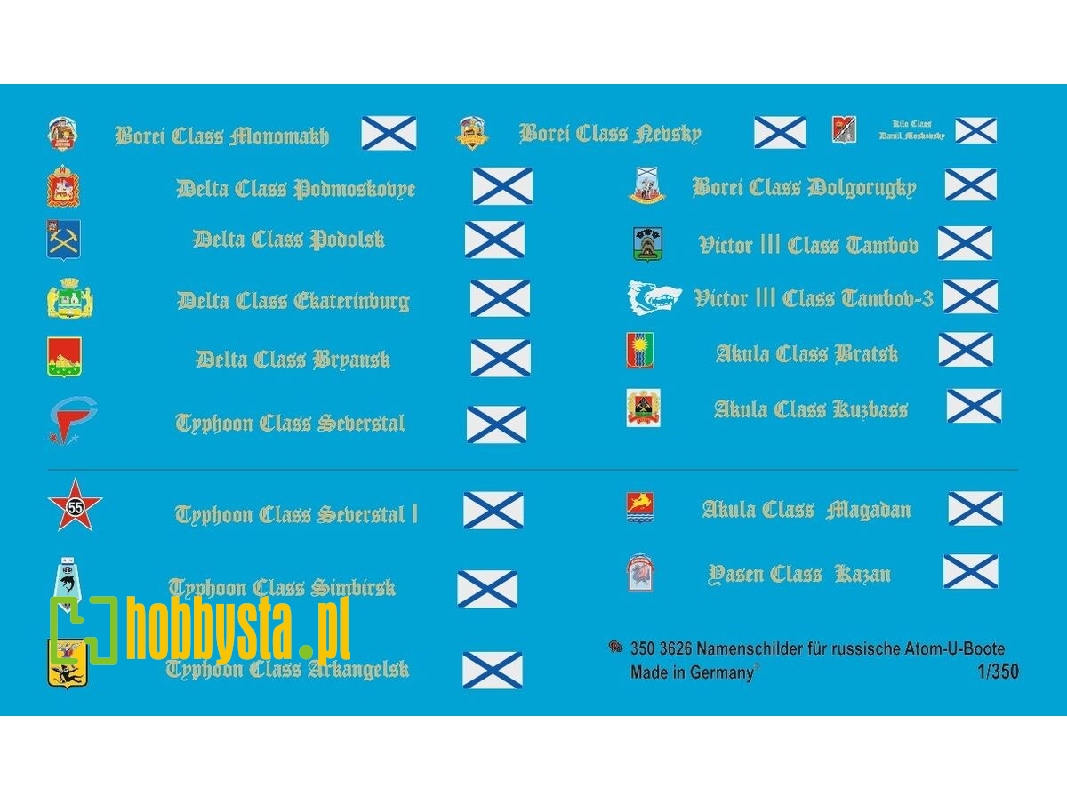Name Plates For Russian Atomic Subs - zdjęcie 1