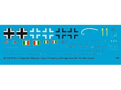 Bf 109 G-14  Maggiore Mario Bellagambi, 2. Gruppo Ct/5. Squadriglia Anr, Osoppo/Italy, March 1945 - zdjęcie 1