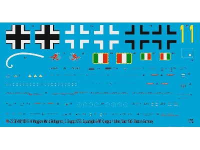Bf 109 G-14  Maggiore Mario Bellagambi, 2. Gruppo Ct/5. Squadriglia Anr, Osoppo/Italy, March 1945 - zdjęcie 1