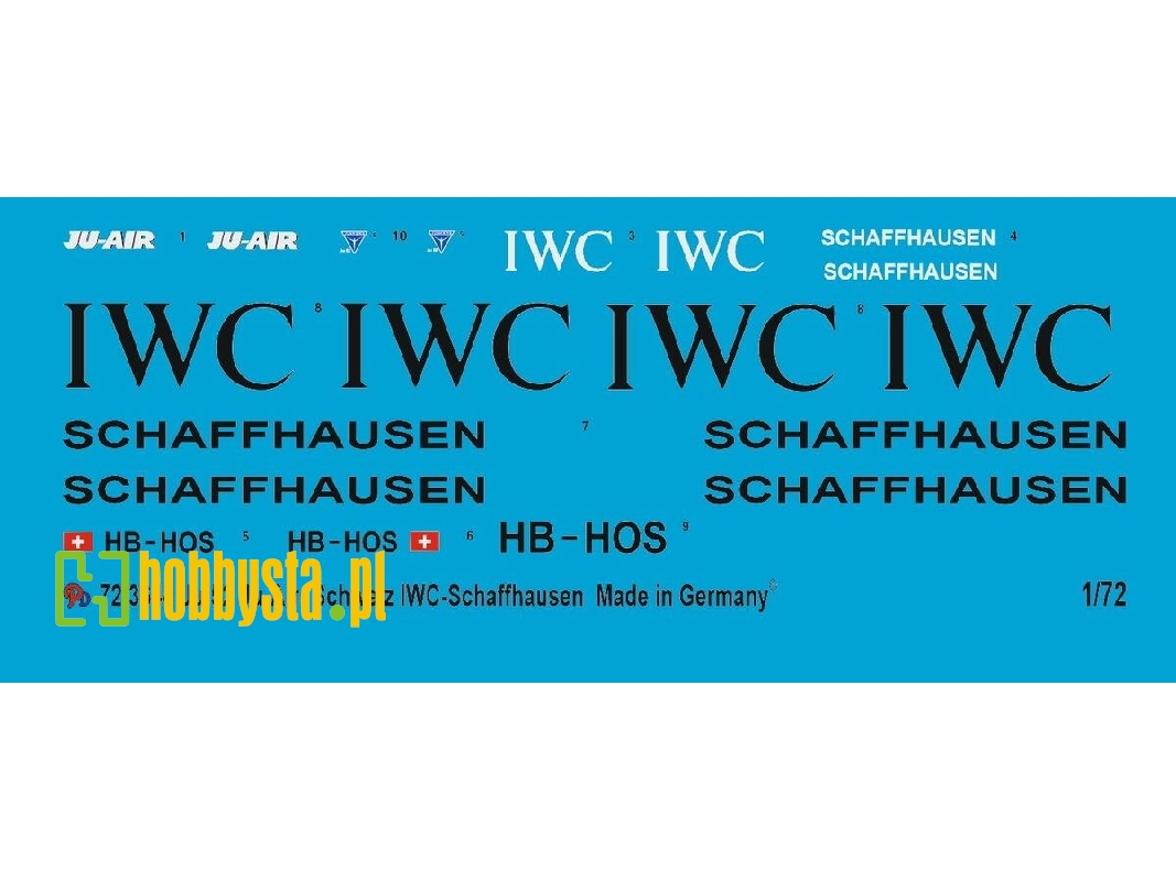 Ju 52/3m Ju Air Iwc Schaffhausen - zdjęcie 1