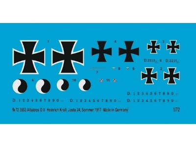 Albatros D.V Heinrich Kroll, Jasta 24, Summer 1917 - zdjęcie 1