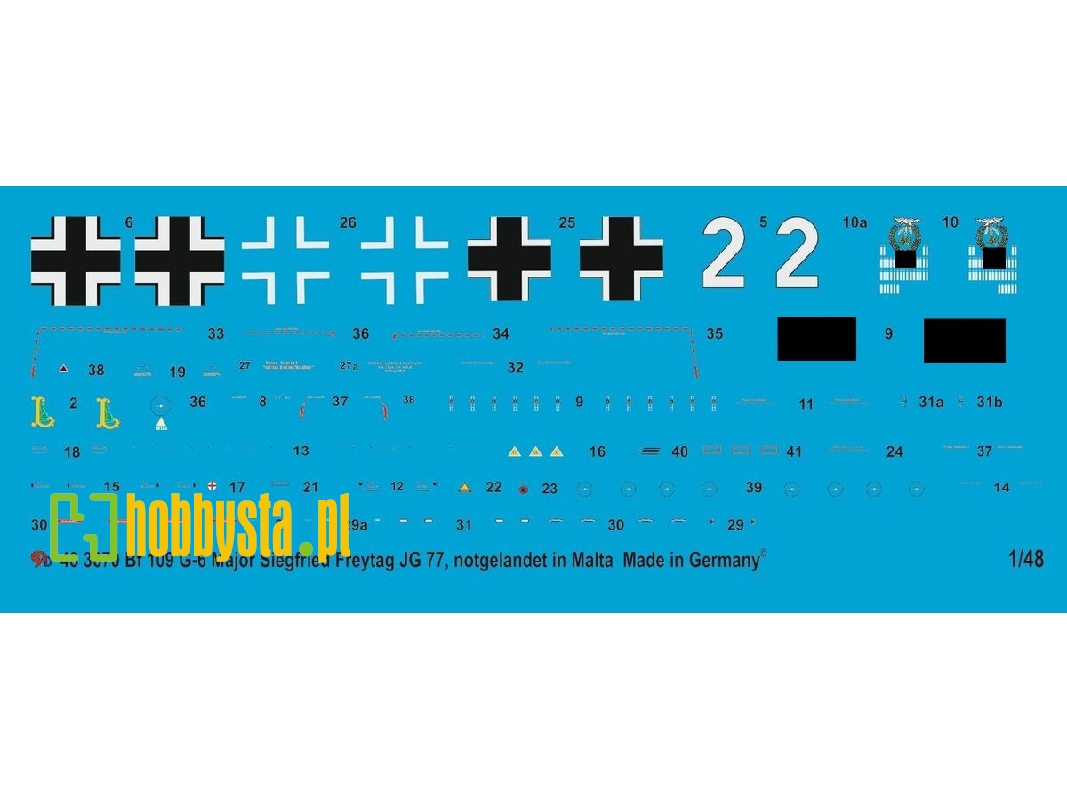 Bf 109 G-2 Oberlt. Siegfried Freytag, Staffelkapitän 1. Jg 77, 1942 Malta, Crash Landed In Malta - zdjęcie 1