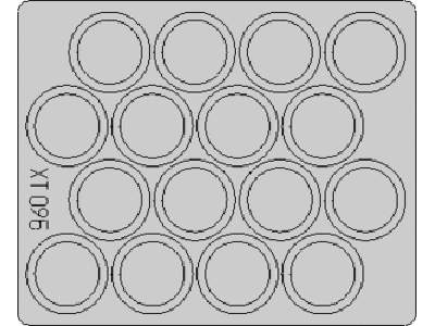  Flakpanzer 38 (Gepard) wheel mask 1/35 - Tamiya - maski - zdjęcie 1