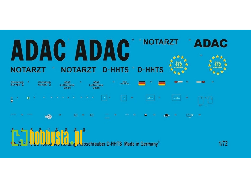 Ec 135 Adac Rescue Helicopter D-hhts - zdjęcie 1