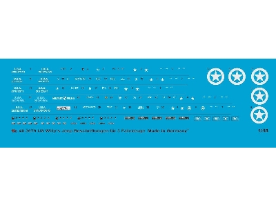 Us Military Willy's Jeep Markings For 5 Jeeps - zdjęcie 1