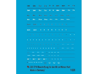Markings For The German Heavy Mortar Karl - zdjęcie 1