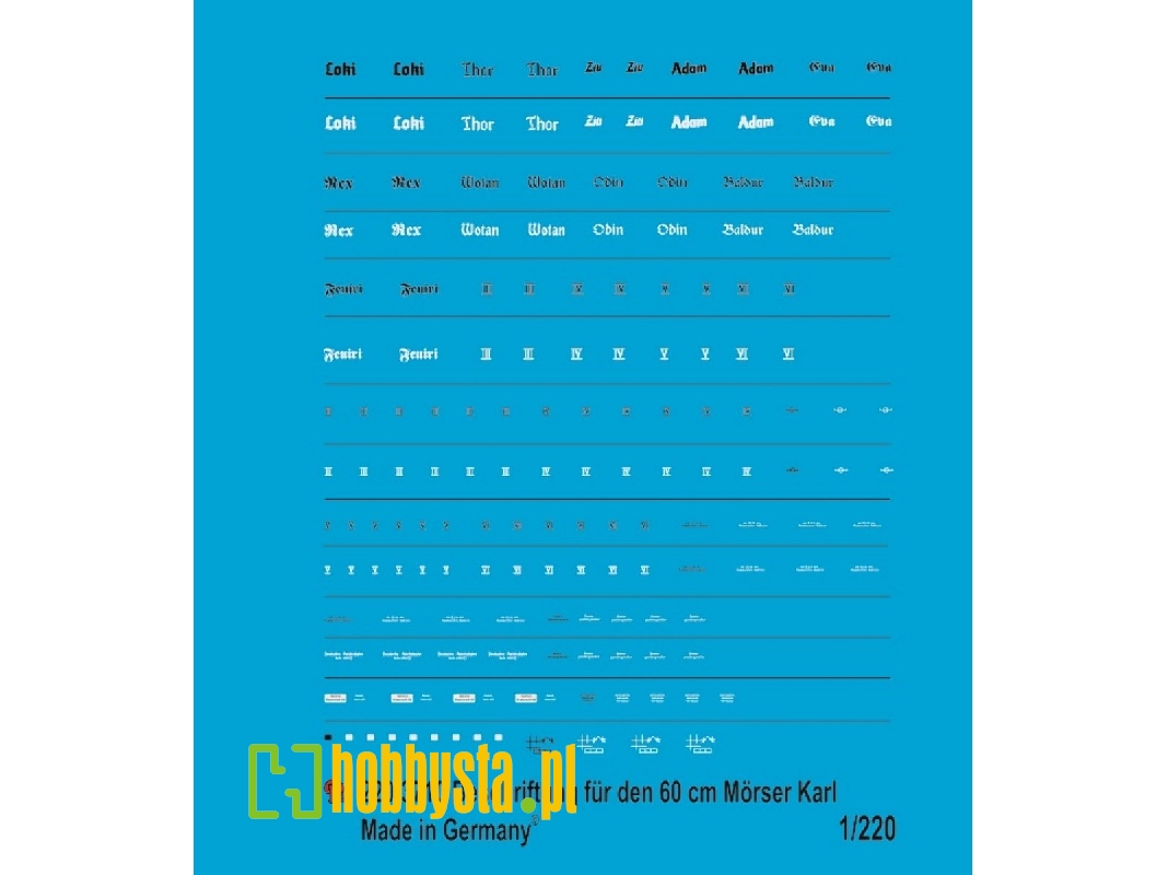 Markings For The German Heavy Mortar Karl - zdjęcie 1