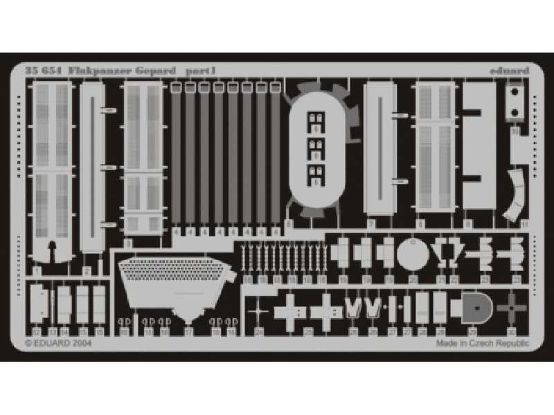 Flakpanzer Gepard 1/35 - Tamiya - blaszki - zdjęcie 1 Flakpanzer Gepard 1/35 - Tamiya - blaszki - zdjęcie 1