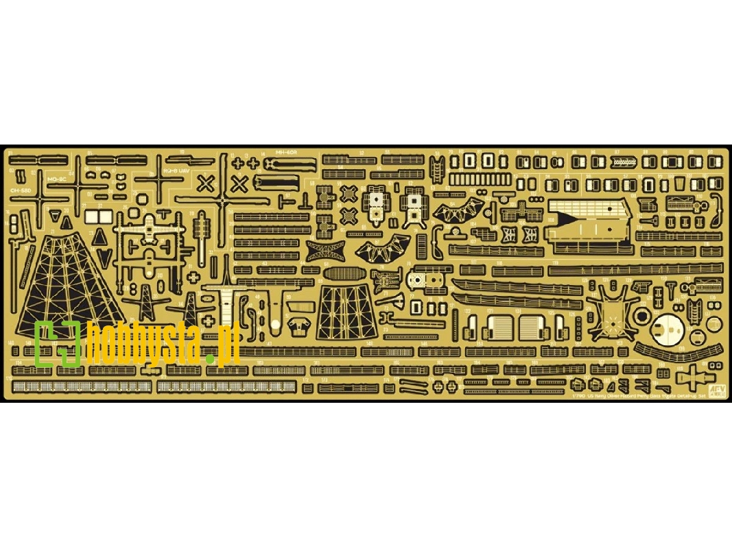 Photo-etched Kit For Oliver Hazard Perry Class - zdjęcie 1 Photo-etched Kit For Oliver Hazard Perry Class - zdjęcie 1