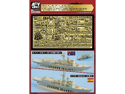 Photo-etched Kit For Adelaide / Santa Maria Class - zdjęcie 1