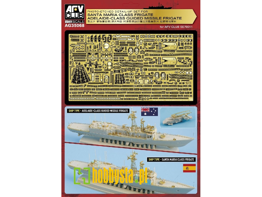 Photo-etched Kit For Adelaide / Santa Maria Class - zdjęcie 1 Photo-etched Kit For Adelaide / Santa Maria Class - zdjęcie 1