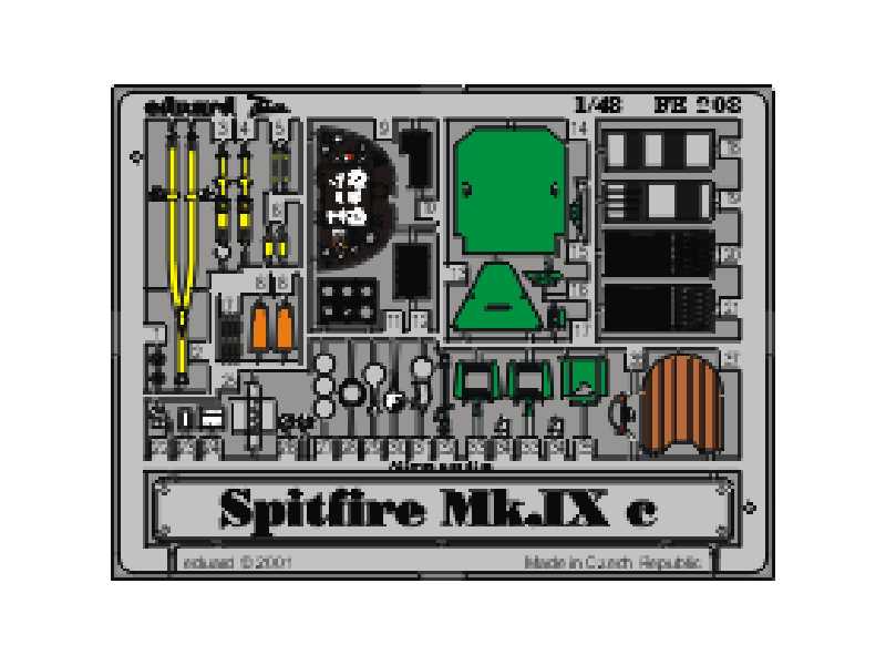 Spitfire Mk. IXc 1/48 - Tamiya - blaszki - zdjęcie 1 Spitfire Mk. IXc 1/48 - Tamiya - blaszki - zdjęcie 1