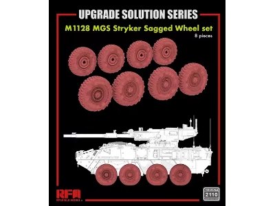 M1128 Mgs - Stryker Sagged Wheel Set (8 Pcs) - zdjęcie 1