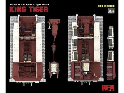 Sd.Kfz.182 Pz.Kpfw. Vi Tiger Ausf.B King Tiger Full Interior - zdjęcie 5