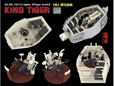 Sd.Kfz.182 Pz.Kpfw. Vi Tiger Ausf.B King Tiger Full Interior - zdjęcie 9