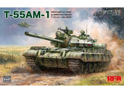 T-55 Am-1 Main Battle Tank With Workable Tracks - zdjęcie 1
