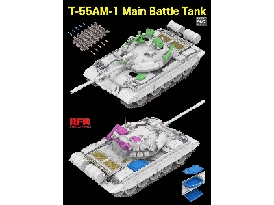 T-55 Am-1 Main Battle Tank With Workable Tracks - zdjęcie 3